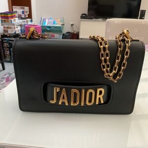 J’adior Black Leather Bag